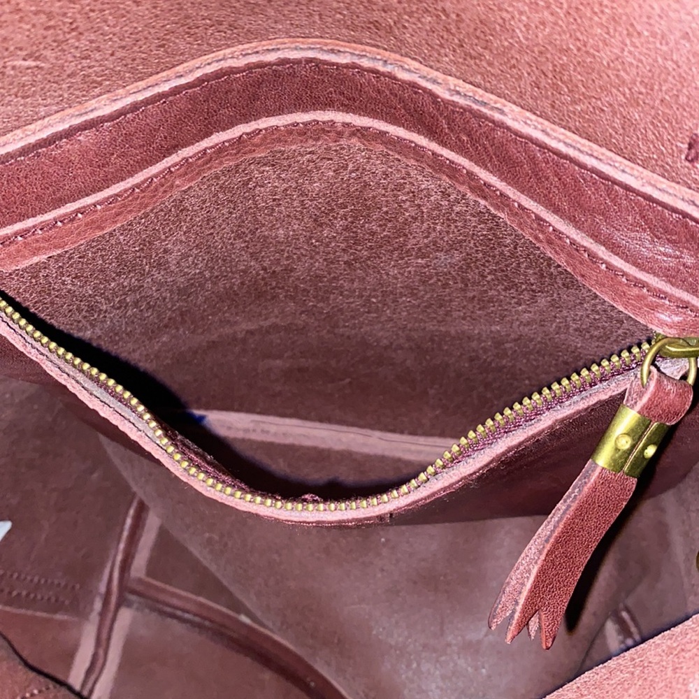 Madewell Transport Dark Brown Leather Tote Bag - Picture 13 of 13